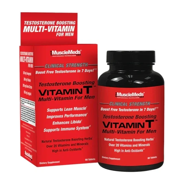 قرص مولتی ویتامین مردانه ماسل مدز مدل Vitamin T بسته ۹۰ عددی
