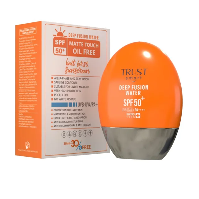 فلوئید ضد آفتاب دیپ فیوژن واتر تراست اسمارت SPF50+ حجم ۴۰ میلیلیتر